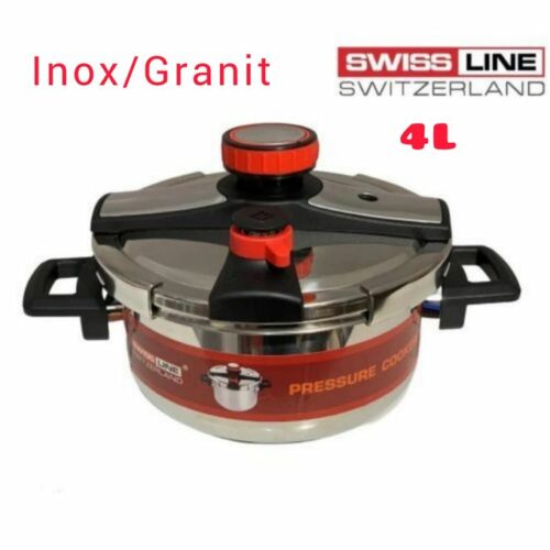 Cocotte Clik-Clak autocuiseur inox/Granit 4L – couvercle inox 304 | Prix Maroc