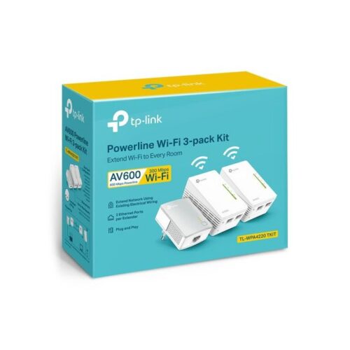 Kit Extenseur Wi-Fi Powerline AV500 2-ports TP-Link CPL 500 Mbps 3-pack – Prix Maroc