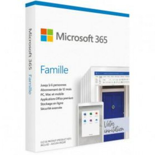 Microsoft 365 Famille Français 1 an/6 PC – Achetez en Ligne au Meilleur Prix Maroc