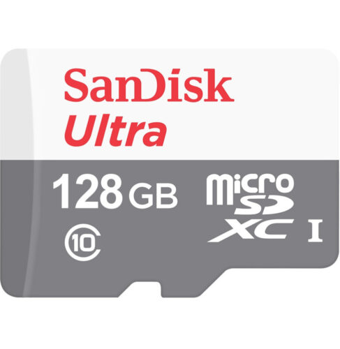 Carte Mémoire Sandisk Ultra 128GB MicroSDXC UHS, 80MB/s 533X – Meilleur Prix Maroc